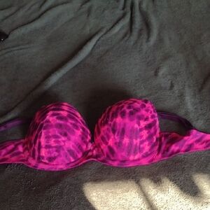 Victoria's Secret Pink and Purple Patterned Bra